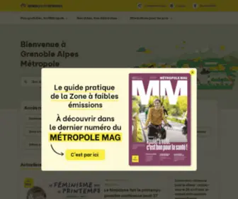 Lametro.fr(Bienvenue sur le site de Grenoble) Screenshot