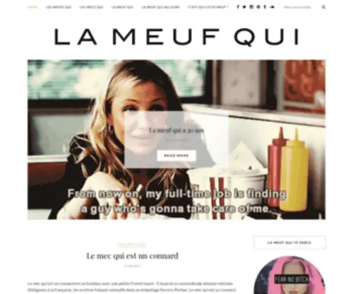 LameufQui.fr(La meuf qui : on connaît tous une meuf qui) Screenshot
