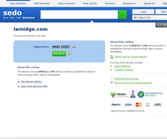 Lamidge.com(Great domain names provide SEO) Screenshot