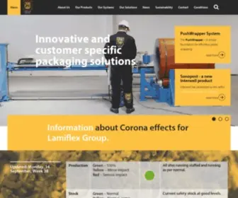 Lamiflex.com(Packaging solution for heavy industry) Screenshot