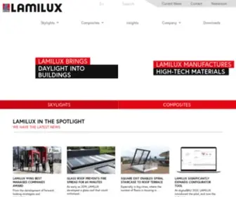 Lamilux.com(Our Skylights and Composites) Screenshot