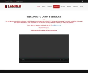 Lamin-8.ca(Banner Printing) Screenshot