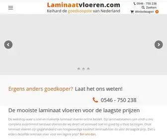 Laminaatvloeren.com(Laminaat vloeren online) Screenshot