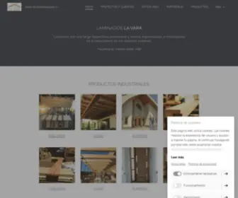 Laminadoslavara.cl(Proyectos en Madera Laminada) Screenshot
