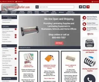 Laminatingoutlet.com(Discount Laminating Machines) Screenshot