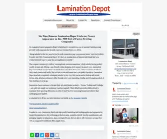 Laminationbasics.com(Lamination Depot) Screenshot