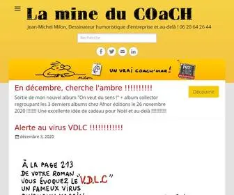 Lamineducoach.fr(Jean-Michel Milon, Dessinateur humoristique d'entreprise et au-delà) Screenshot