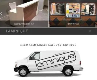 Laminiqueinc.com(Commercial Casework & Millwork) Screenshot