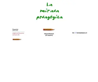 Lamiradapedagogica.net(La mirada pedagògica) Screenshot
