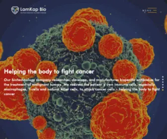 Lamkapbio.com(The core focus of this biotechnology company) Screenshot