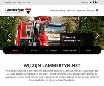 Lammertyn.net(Net iets meer in afvalbeheer) Screenshot