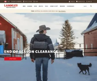 Lammles.com(Lammle's Western Wear) Screenshot