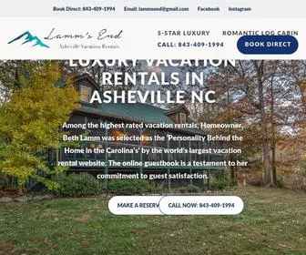 Lammsend.com(Luxury Vacation Rentals in Asheville) Screenshot