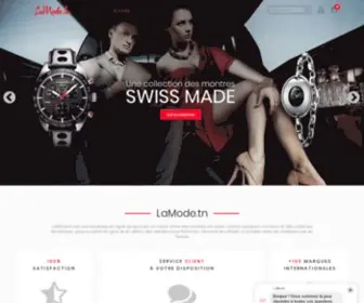 Lamode.tn(Optique, Horlogerie, Parfumerie et articles Cadeaux en Tunisie) Screenshot