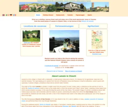 Lamole.info(Lamole in Chianti tourist information) Screenshot