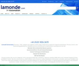 Lamonde.com(Lamonde Automation Limited) Screenshot