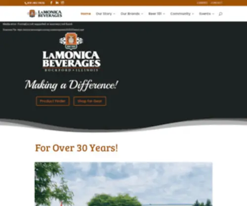 Lamonicabeverages.com(LaMonica Beverages) Screenshot