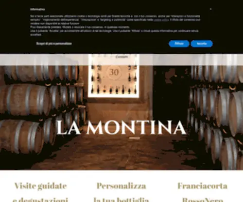Lamontina.it(Montina Franciacorta) Screenshot