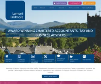 Lamontpridmore.co.uk(Accountants, Tax and Business Advisers in Cumbria and Carlisle) Screenshot