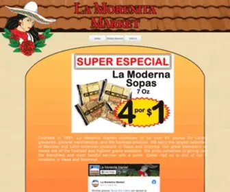 Lamorenitamarket.com(Bienvenidos a La Morenita Market) Screenshot