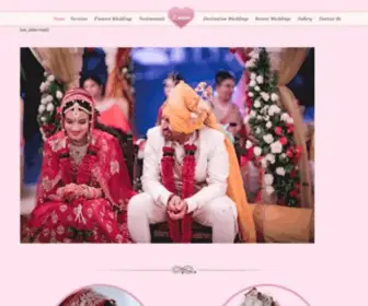 Lamoreweddings.com(Luxury wedding planners in world) Screenshot