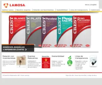 Lamosa.com(Grupo Lamosa) Screenshot