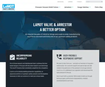 Lamotvalvearrestor.com(Superior Upstream Safety Products) Screenshot