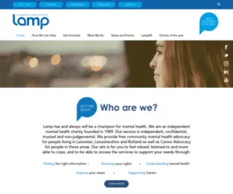 Lampadvocacy.co.uk(Mental Health Care and Support Leicester) Screenshot