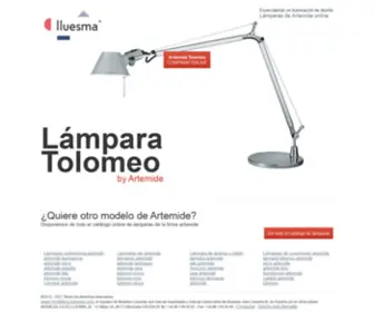 Lamparasartemide.com(Artemide Lamparas) Screenshot