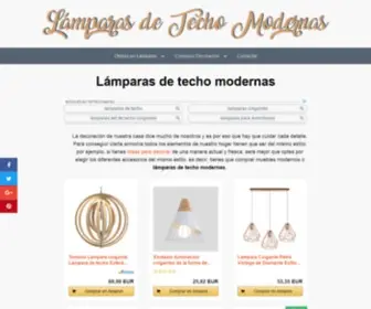 Lamparasdetechomodernas.net(Lámparas de techo modernas) Screenshot