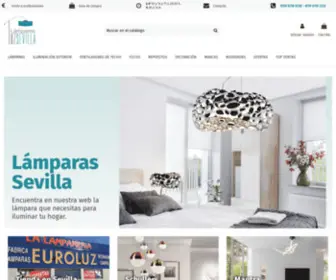 Lamparassevilla.com(Lamparas Online Luz Sevilla Tienda de Iluminacion Decoracion) Screenshot