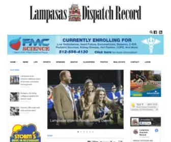 Lampasasdispatchrecord.com(Lampasas Dispatch Record) Screenshot