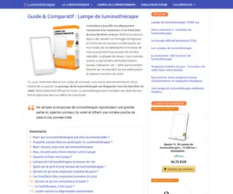 Lampe-DE-Luminotherapie.com(Comparatif) Screenshot