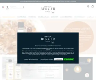 Lampeberger.be(Maison Berger Paris) Screenshot