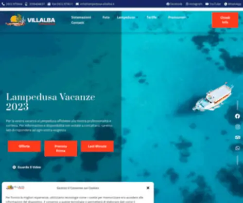 Lampedusa-Villalba.it(Villaggio Residence Villette e appartamenti a Lampedusa) Screenshot