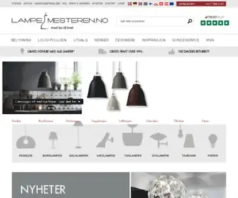 Lampemesteren.no(Kjøp design lamper & belysning på nett hos Lampemesteren) Screenshot