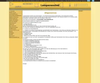 Lampensockel.de(Lampensockel) Screenshot