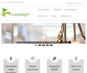 Lamplightdb.co.uk(The complete charity database) Screenshot