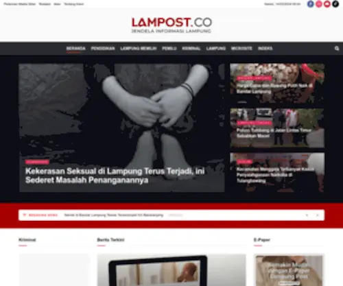 Lampost.co(Berita online indonesia) Screenshot