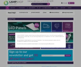Lampshoponline.com(The UK's Leading Online Lighting Supplier) Screenshot