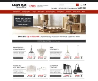 Lampsplusopenbox.com(Discount Lamps and Lighting Fixtures) Screenshot