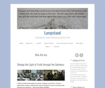 Lampstandmin.com(Teaching the Truth and Nothing but the Truth) Screenshot