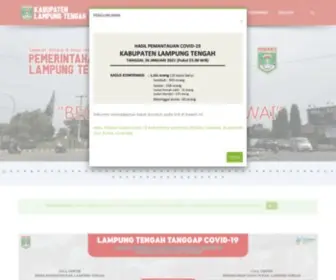 Lampungtengahkab.go.id(Pemerintah Kabupaten Lampung Tengah) Screenshot