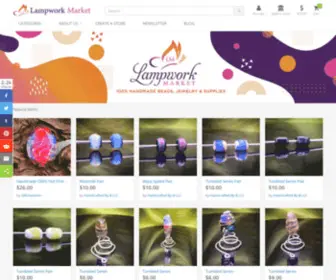 Lampworkmarket.com(Lampwork Market) Screenshot