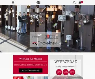 Lampynowodvorski.pl(Lampy Nowodvorski) Screenshot
