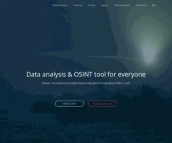 Lampyre.io(Data analysis & OSINT tool for everyone) Screenshot