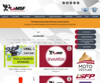 Lamsf.lv(Latvijas Motosporta federācija (LaMSF)) Screenshot