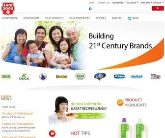 Lamsoongroup.com.sg(Lam Soon) Screenshot