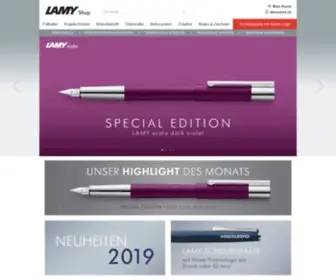 Lamyshop.com(Hochwertige Füller) Screenshot