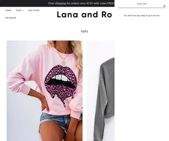 Lanaandro.com(Lana and Ro) Screenshot